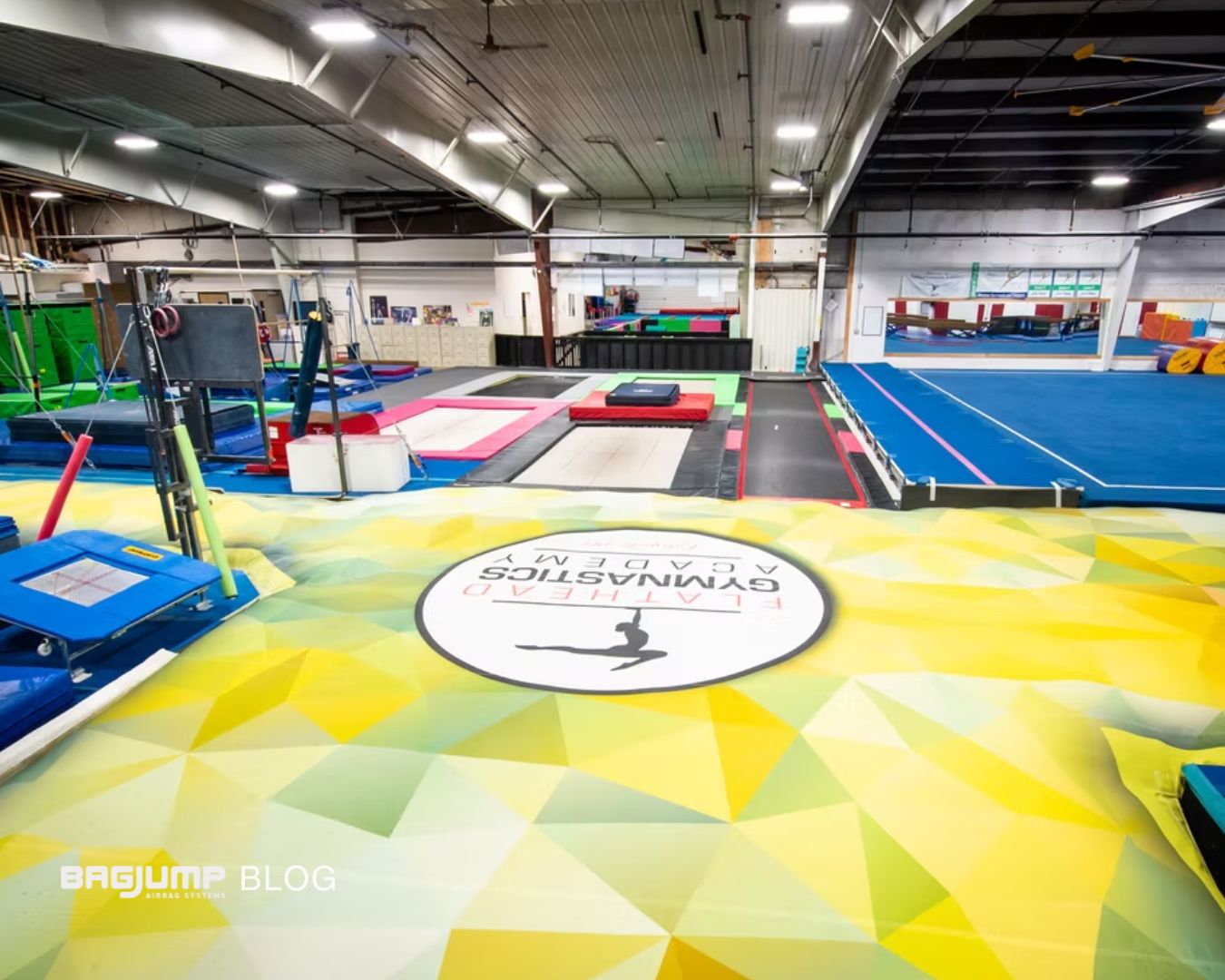 bagjump airbag at Flat Head Gymnastics Academy – Kalispell, Montana 