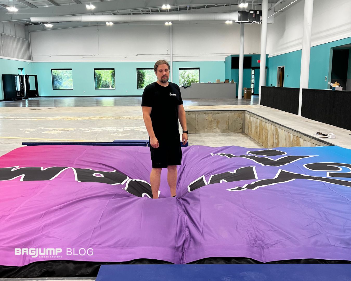 Bagjump airbag at Cartwheels Gymnastics – Clifton Park, NY