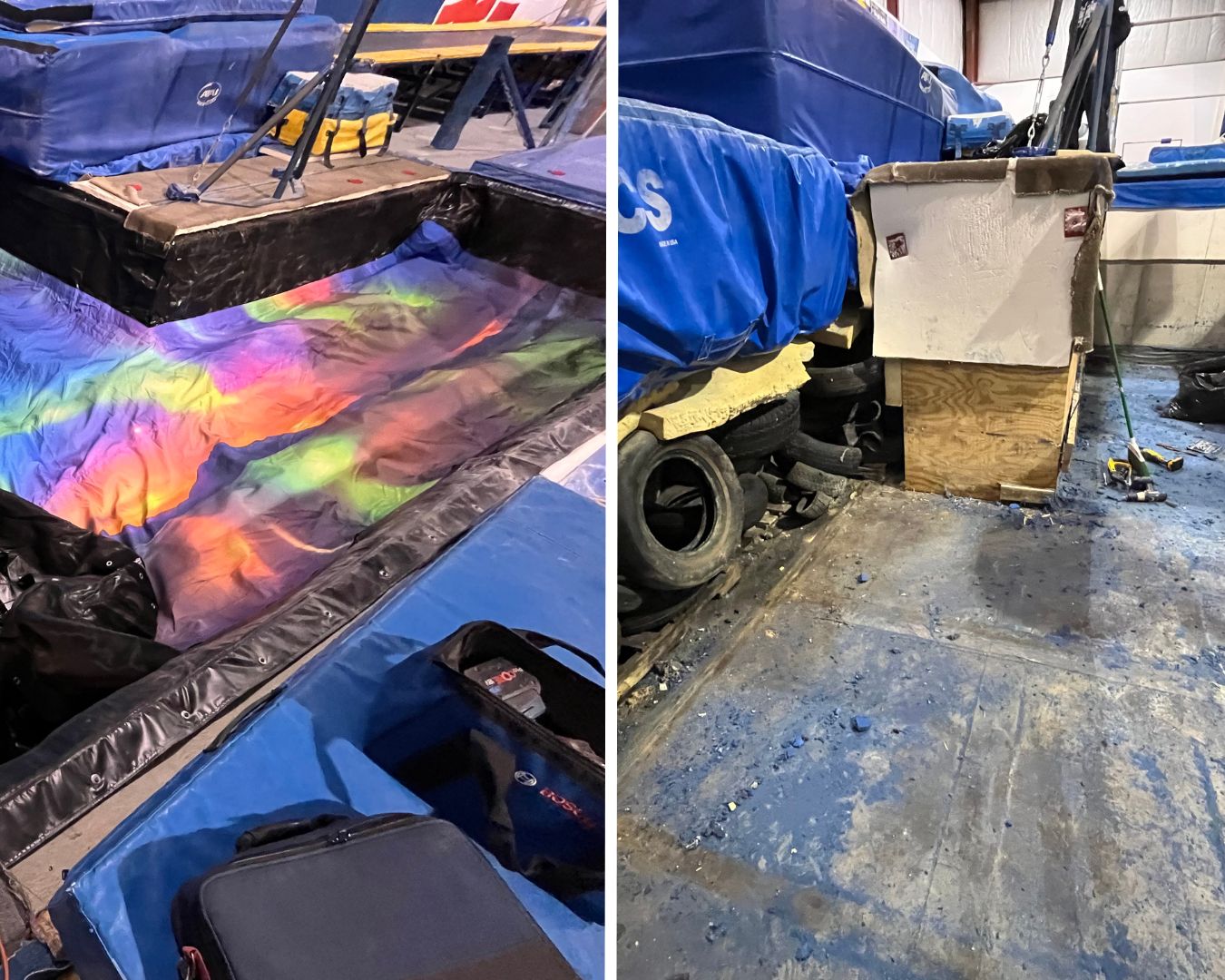 Northern Lights Gymnastics – Vermont, USA  Project: Custom Inground Airpit  Type of facility: Gymnastics Gym 