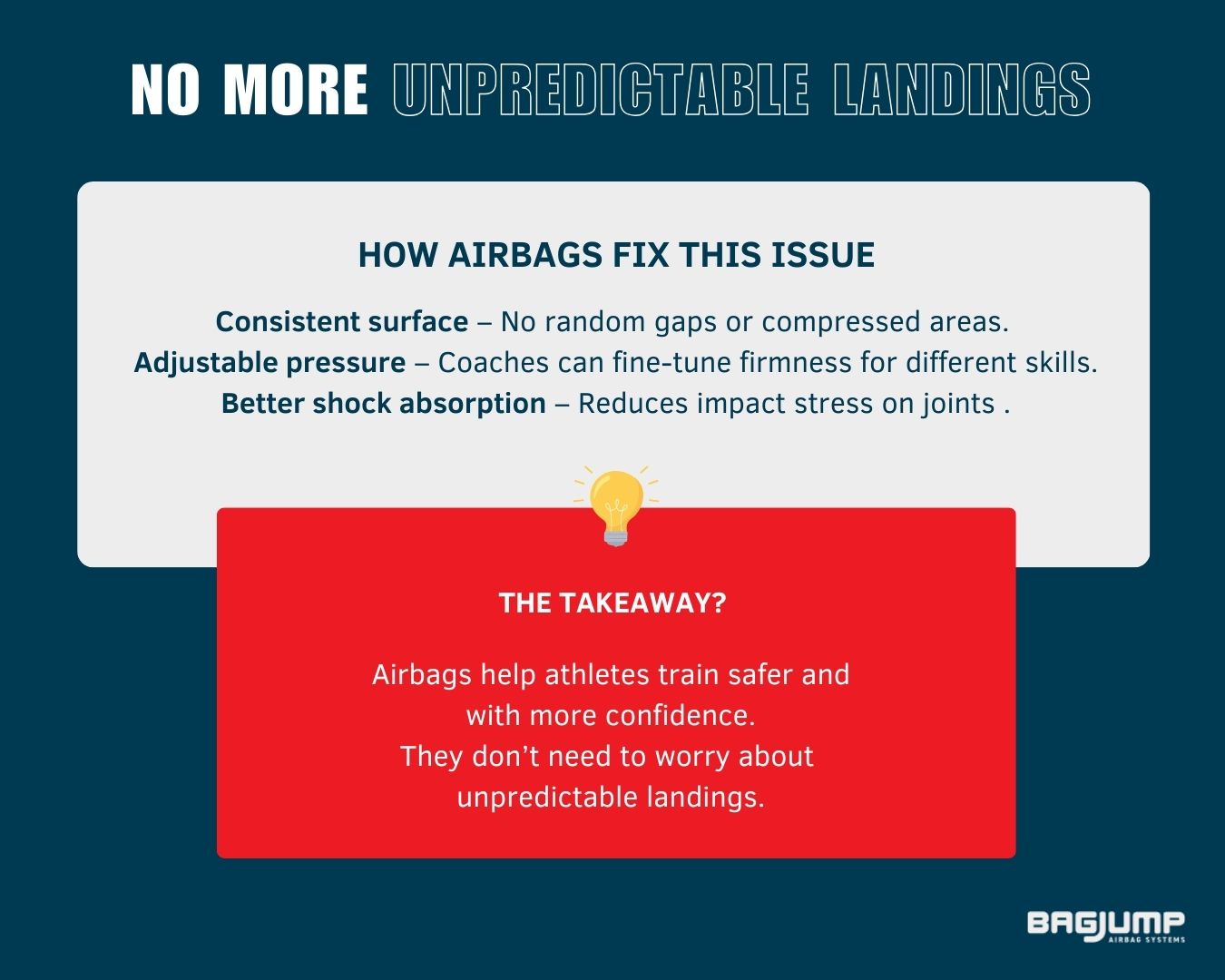 Gymnastics Airbags Provide More Reliable Landings