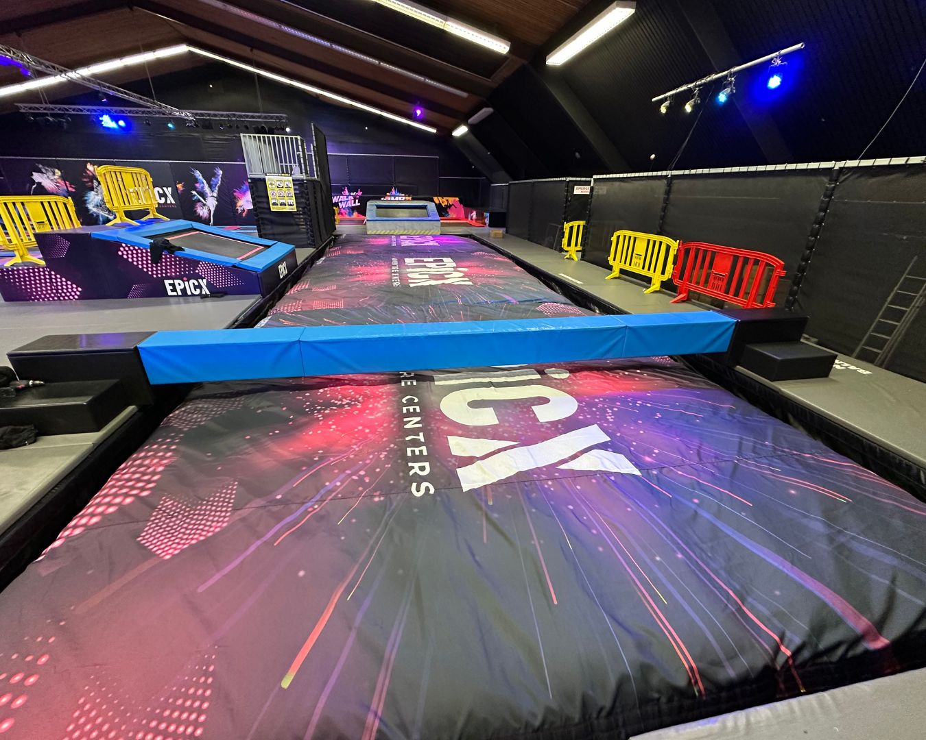 EpicX – Zoetermeer, Netherlands 

Facility Type: Trampoline Park 

Airbags: 3 Inground Airpits (connected as one) 