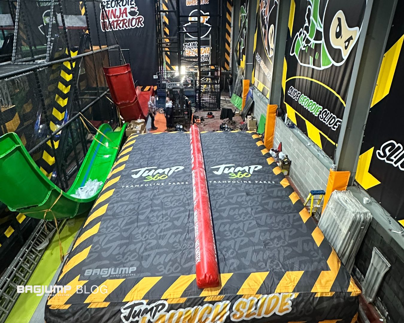 Jump 360 Location: Newcastle, United Kingdom Facility Type: Outdoor Adventure Park Installation: Standalone Bagjump Airbag with 3 jump heights