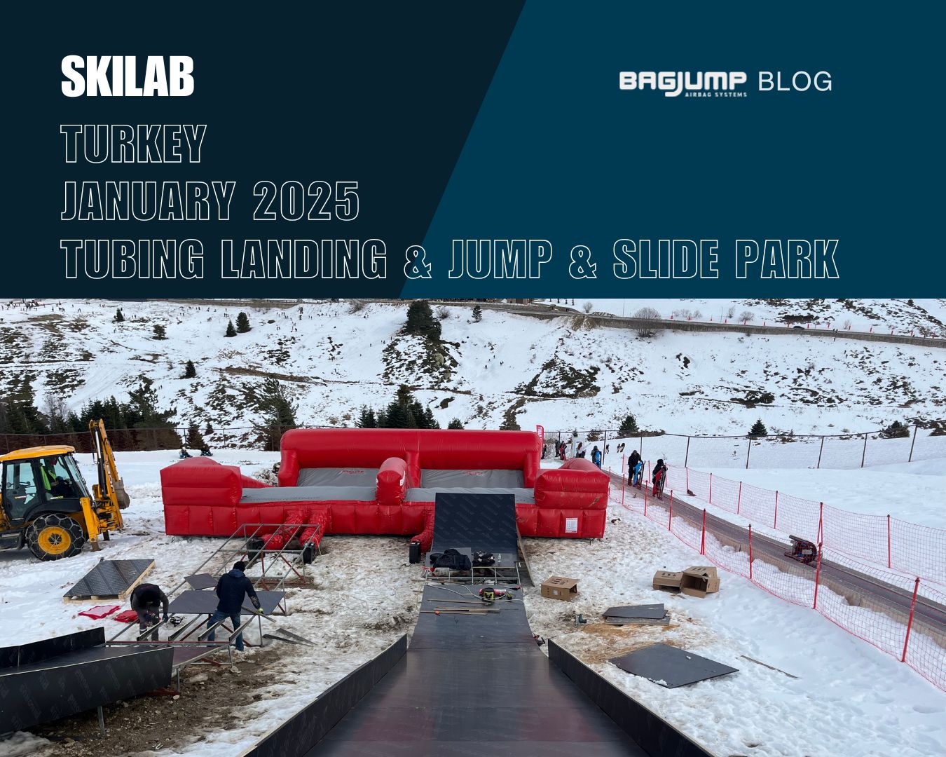 Skilab – Turkey January 2025 | Ski Resort | Double Tubing Landing & Jump & Slide Park