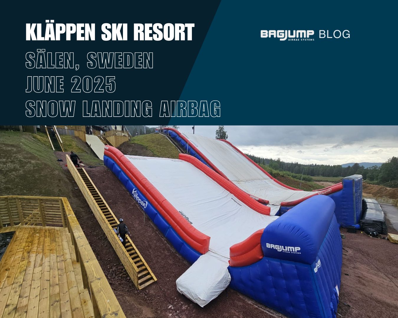 Kläppen Ski Resort – Sälen, Sweden June 2025 | Ski & Snowboard Resort | Large Snow Landing Airbag (Topsheet Replacement)