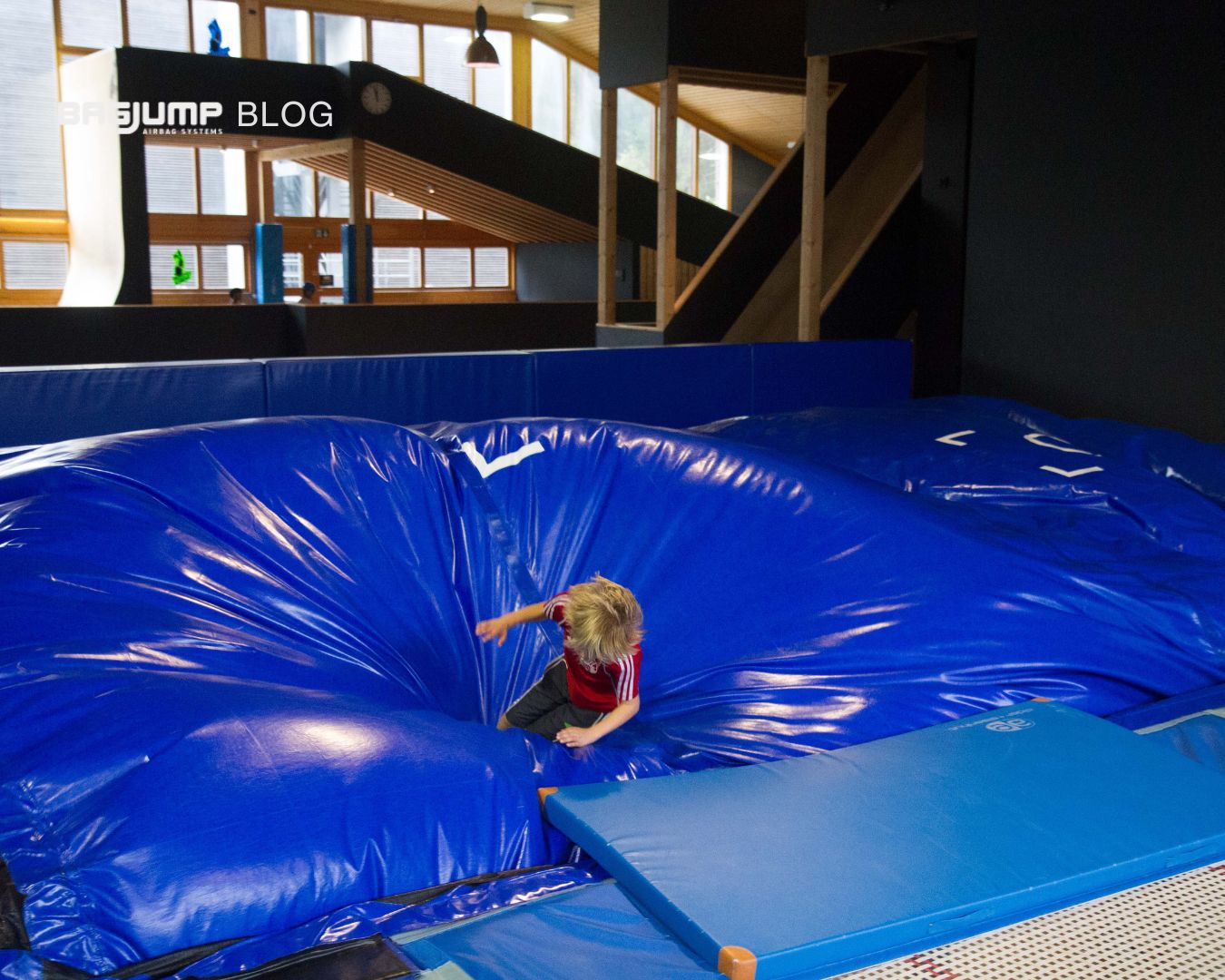 An airbag sounds simple. You jump, land and it absorbs impact. That's the theory and the basic goal of an airbag.