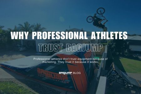 Profesyonel sporcular, pazarlama stratejileri yüzünden Bagjump hava yastığı ekipmanlarına güvenmiyorlar. Bu ekipmana güvenmelerinin sebebi, gerçekten işe yaramasıdır.