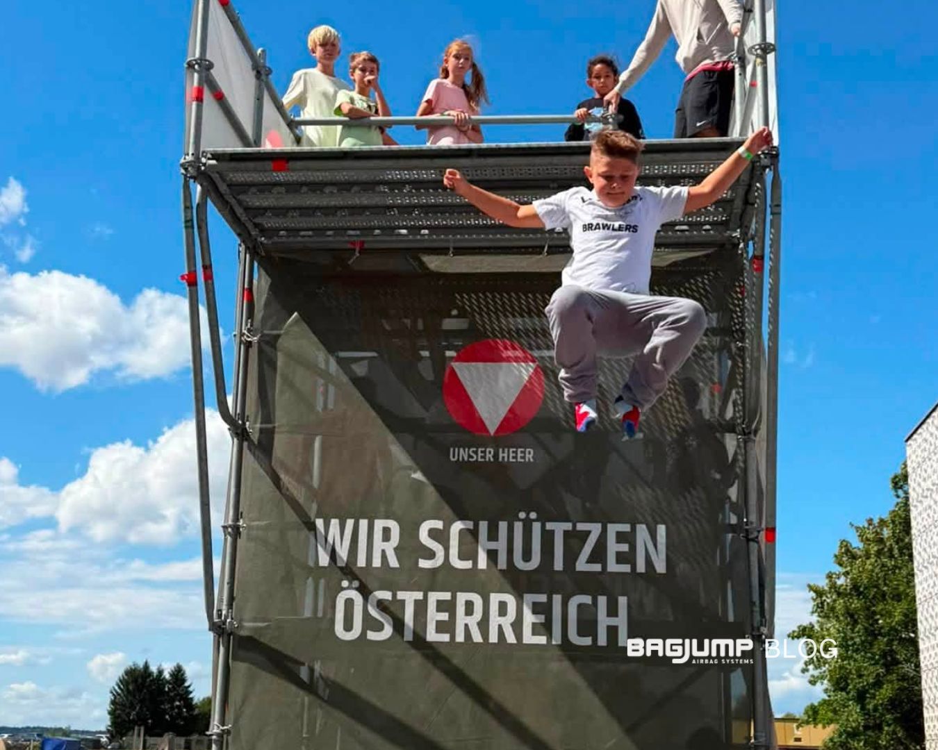 Once again, we are proving that there is no off season for a Bagjump. Summer, spring, autumn, or winter, there is always a reason to set one up and give people a soft place to land.